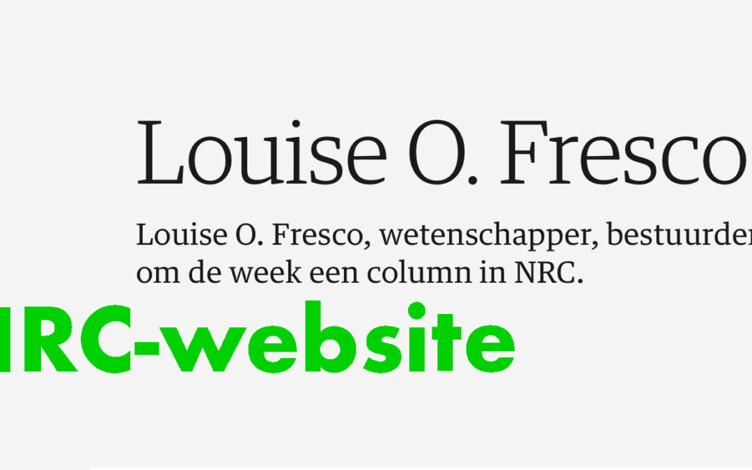 Democratie of Louise Fresco?